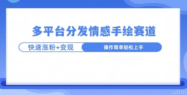 视频号手绘情感语录赛道玩法，快速涨粉+创作者计划收益-默默网创