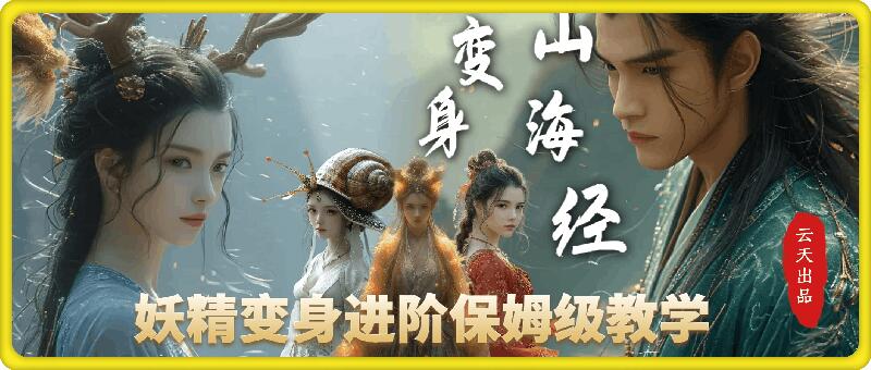 云天AI山海经变身视频教程，妖精变身进阶保姆级教学-默默网创