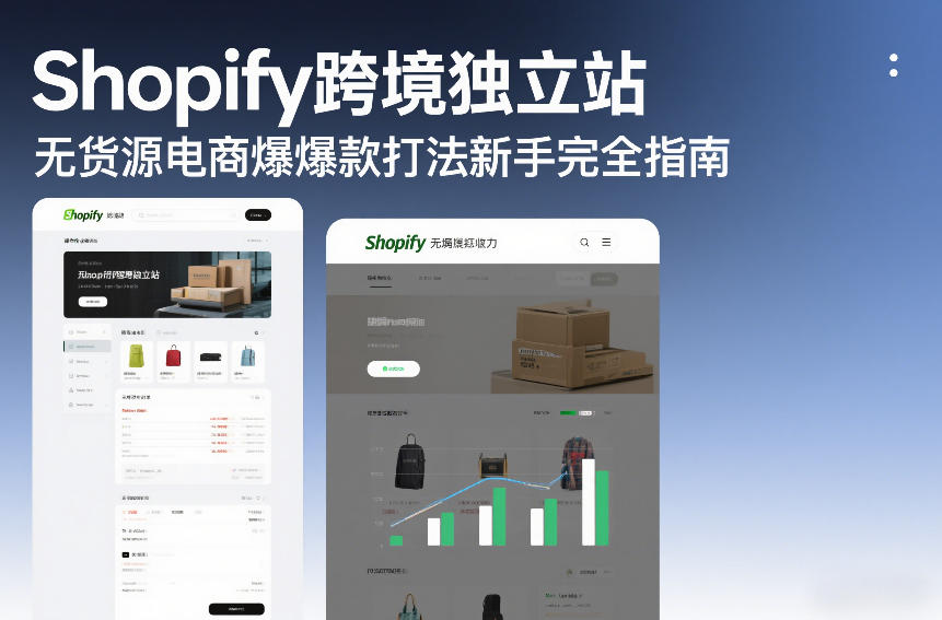 Shopify跨境独立站无货源电商爆款打法新手完全指南-默默网创