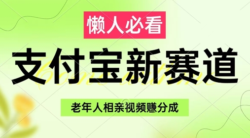 支付宝新赛道，利用老年人相亲视频，挣分成收益，轻松月入过W，操作简单-默默网创