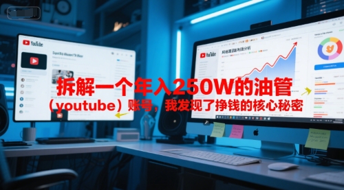 付费文章：拆解一个年入250W的油管（youtube）账号，我发现了挣钱的核心秘密-默默网创