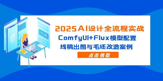 （14790期）2025AI设计全流程实战：ComfyUI+Flux模型配置，线稿出图与毛坯改造案例-默默网创