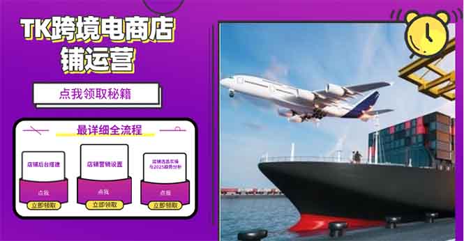 （13951期）2025TK跨境电商选品趋势0到1店铺搭建最全实操讲解，轻松在家把货卖出国-默默网创