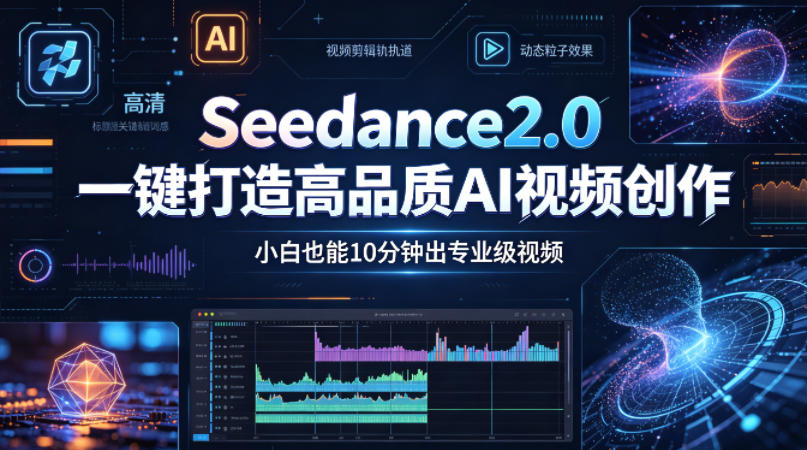 Seedance2.0一键打造高品质AI视频创作，小白也能10分钟出专业级视频-默默网创