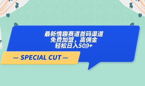【轻云】最新情趣赛道首码渠道，免费加盟，高佣金，轻松日入5张+-默默网创