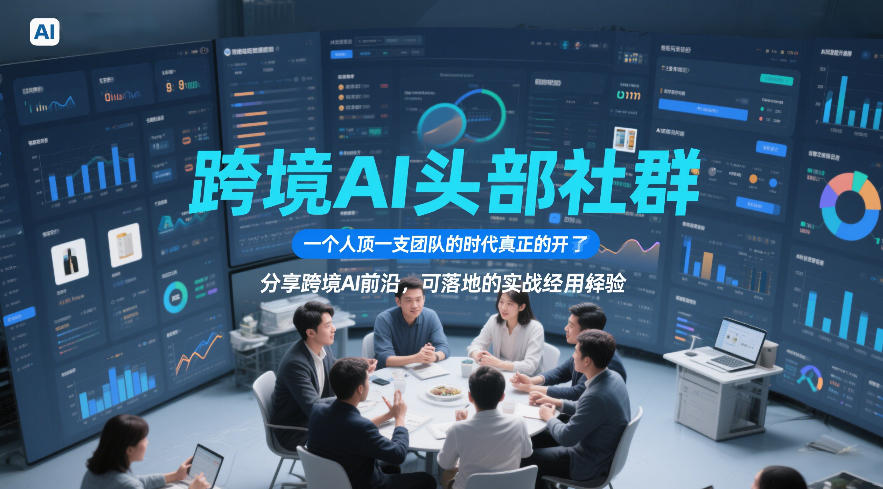 跨境AI头部社群，一个人顶一支团队的时代真正的开始了，分享跨境AI前沿，可落地的实战经验（更新3月23日）-默默网创