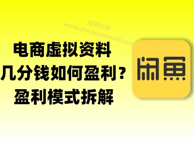 揭秘虚拟电商1分钱资料与卡券是如何获得收益的(详细拆解)-默默网创