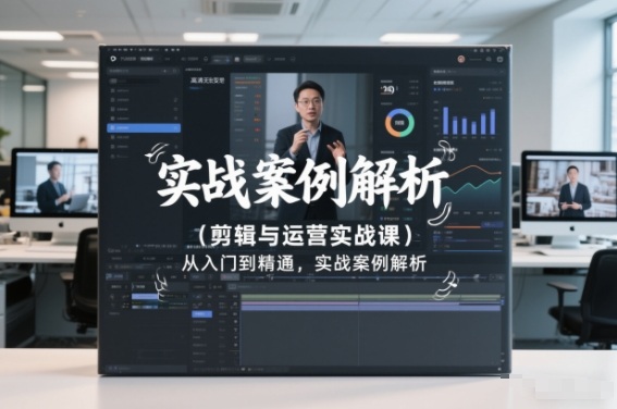 剪辑与运营实战课，从入门到精通，实战案例解析（更新2026）-默默网创