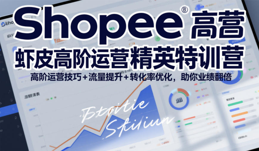 Shopee虾皮高阶运营精英特训营，高阶运营技巧+流量提升+转化率优化，助你业绩翻倍-默默网创