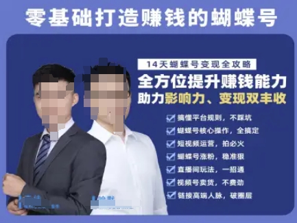 蝴蝶号专栏-视频号运营教程，零基础打造挣钱的蝴蝶号，14天蝴蝶号变现全攻略-默默网创