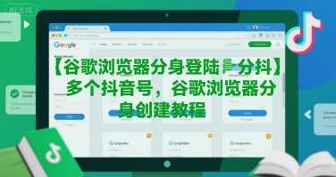 谷歌浏览器分身登陆多个抖音号，谷歌浏览器分身创建教程-默默网创