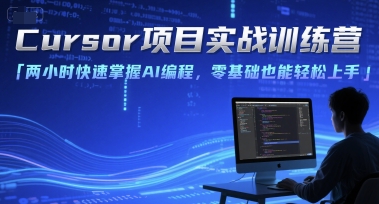 Cursor项目实战训练营，两小时快速掌握AI编程，零基础也能轻松上手-默默网创