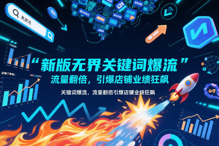 新版无界关键词爆流，流量翻倍，引爆店铺业绩狂飙-默默网创