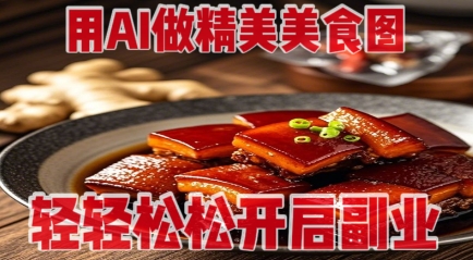 用AI做精美美食图，无需专业设备拍摄，轻轻松松开启副业-默默网创