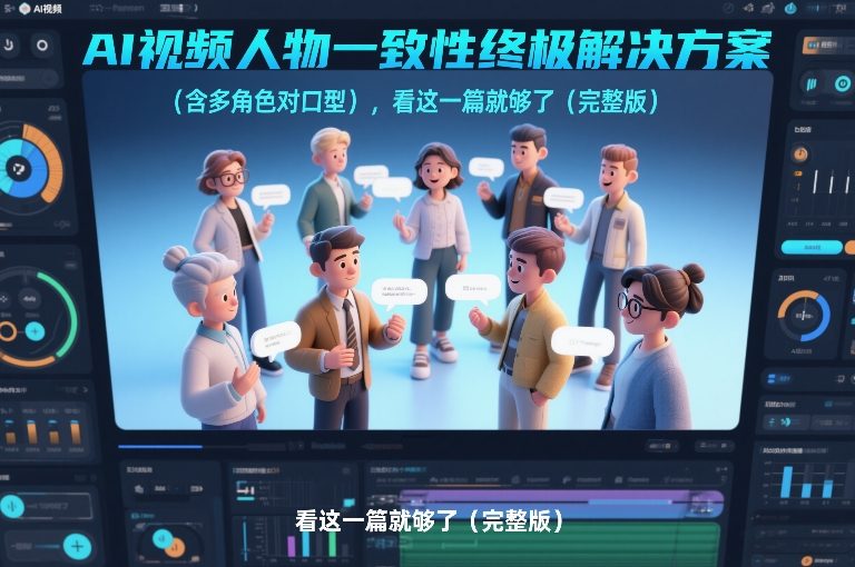 AI视频人物一致性终极解决方案（含多角色对口型），看这一篇就够了（完整版）-默默网创