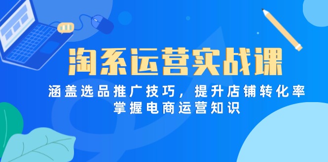 （14427期）淘系运营实战课，涵盖选品推广技巧，提升店铺转化率，掌握电商运营知识-默默网创