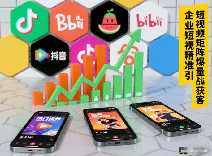 企业短视频精准引流矩阵获客，短视频矩阵爆量战法-默默网创