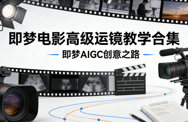 即梦电影高级运镜教学合集，即梦AIGC创意之路-默默网创