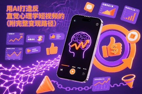 用AI打造“反直觉”心理学短视频的流量密码（附完整变现路径）-默默网创