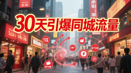 30天引爆同城流量：团购篇 认知篇 流量篇 来客篇 达人篇 老板人设IP篇 投流篇-默默网创