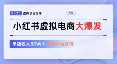 小红书虚拟电商项目，平台大力免费流量扶持，低门槛1拖3玩法-默默网创