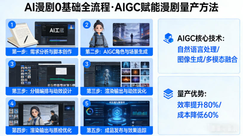 AI漫剧0基础全流程，快速掌握AIGC赋能的漫剧量产方法-默默网创