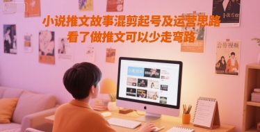 小说推文故事混剪起号及运营思路,看了做推文可以少走弯路-默默网创