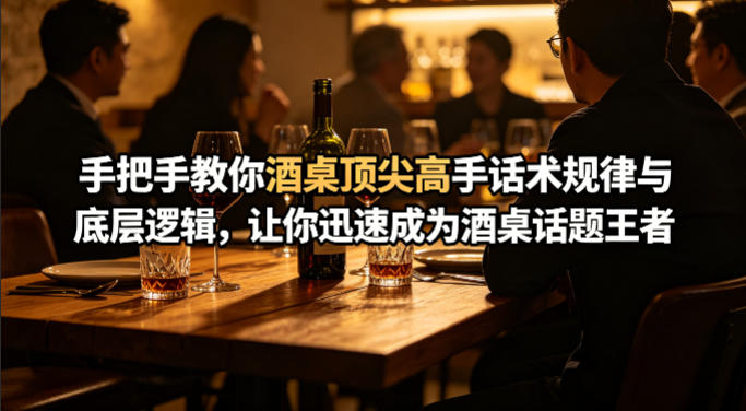 付费文章：手把手教你酒桌顶尖高手话术规律与底层逻辑，让你迅速成为酒桌话题王者(二十年全网独家经验分享)-默默网创