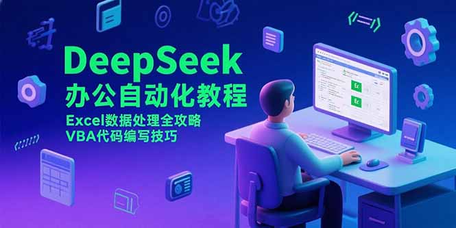 （15342期）DeepSeek办公自动化教程，Excel数据处理全攻略，VBA代码编写技巧-默默网创