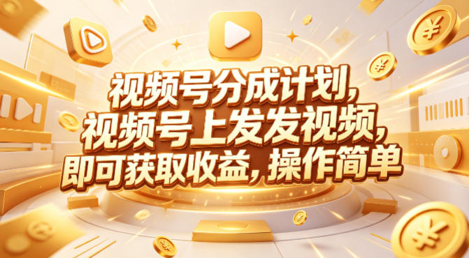 视频号分成计划，599元众筹的Red团队课程，视频号上发发视频，即可获取收益，操作简单-默默网创