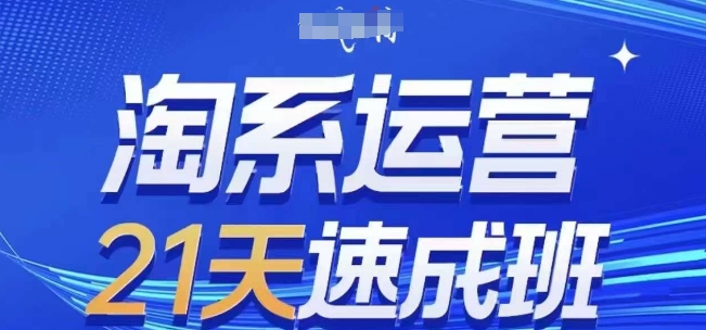 淘系运营21天速成班，0基础轻松搞定淘系运营，不做假把式，快速复制落地(更新26年2月)-默默网创