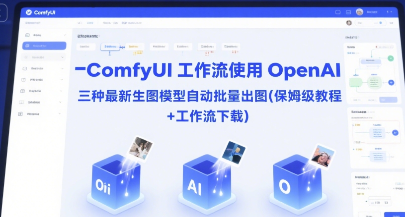 ComfyUI 工作流使用 OpenAI 三种最新生图模型自动批量出图(保姆级教程+工作流下载)-默默网创
