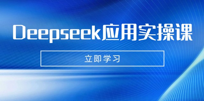 （14545期）Deepseek应用实操课：AI制作数字妈妈、写真、短视频，辅导作业，PPT制作等-默默网创
