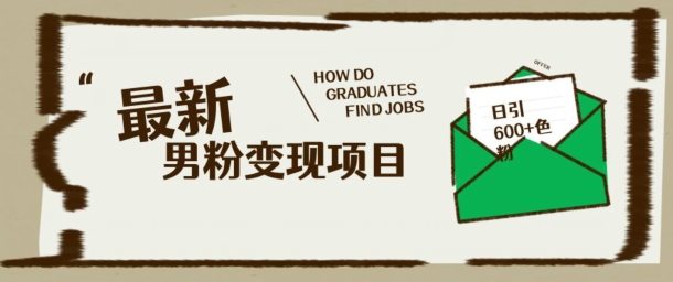 最新男粉变现项目,日引100+S粉,流量爆炸,小白轻松上手-默默网创