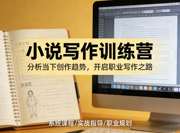 小说加写作训练营，带你分析如何在当下脱颖而出，开启你的职业创作之路-默默网创