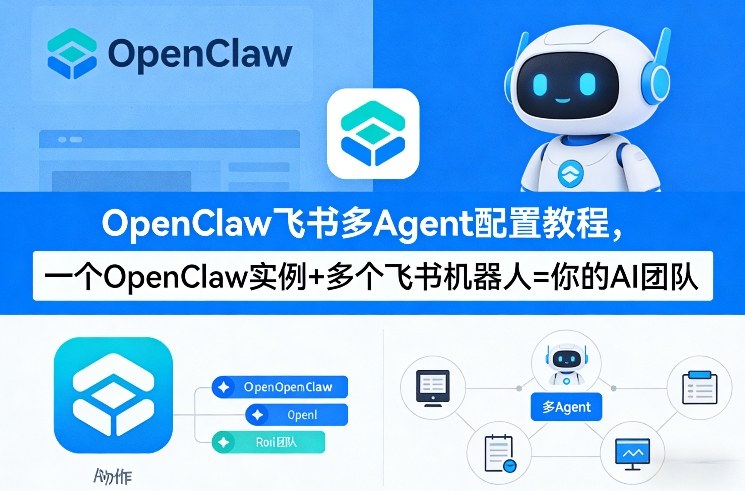 OpenClaw飞书多Agent配置教程(破局星球版)，一个OpenClaw实例+多个飞书机器人=你的AI团队-默默网创