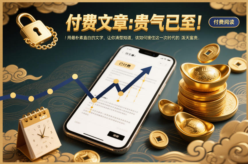 付费文章：贵气已至！用最朴素直白的文字，让你清楚知道，该如何接住这一次时代的泼天富贵-默默网创