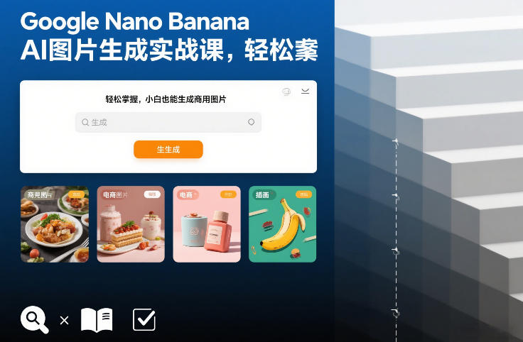 Google Nano Banana AI图片生成实战课，轻松掌握，小白也能生成商用图片-默默网创
