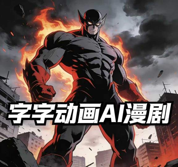 字字动画AI漫剧2026年第1期系统课程，小白看完就能学会实操的漫剧课，单人月收1-3W-默默网创