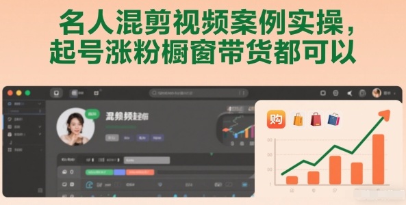 名人混剪视频案例实操，起号涨粉橱窗带货都可以-默默网创